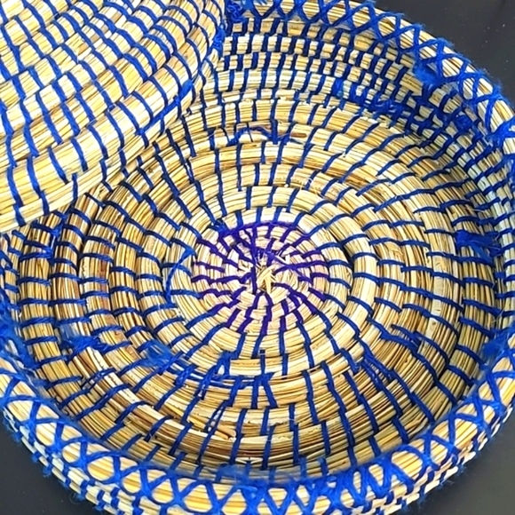 Authentic Handmade Woven Tweed Knit Mexico Mexican Tortilla Basket Holder 10" - Picture 7 of 11